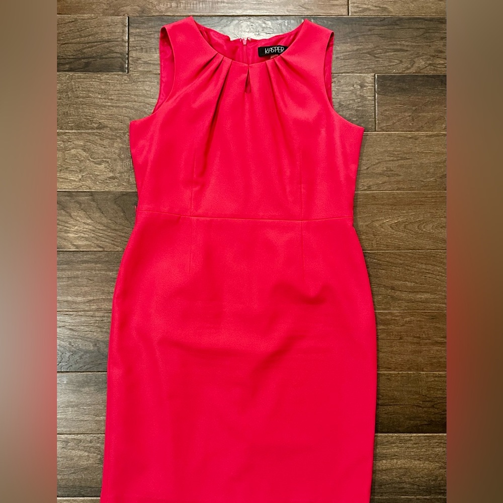 Kasper ASL Hot Pink Sheath Dress